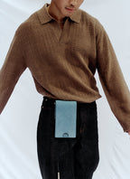 Heritage Checker Bolo Bag | Berry Nubuck