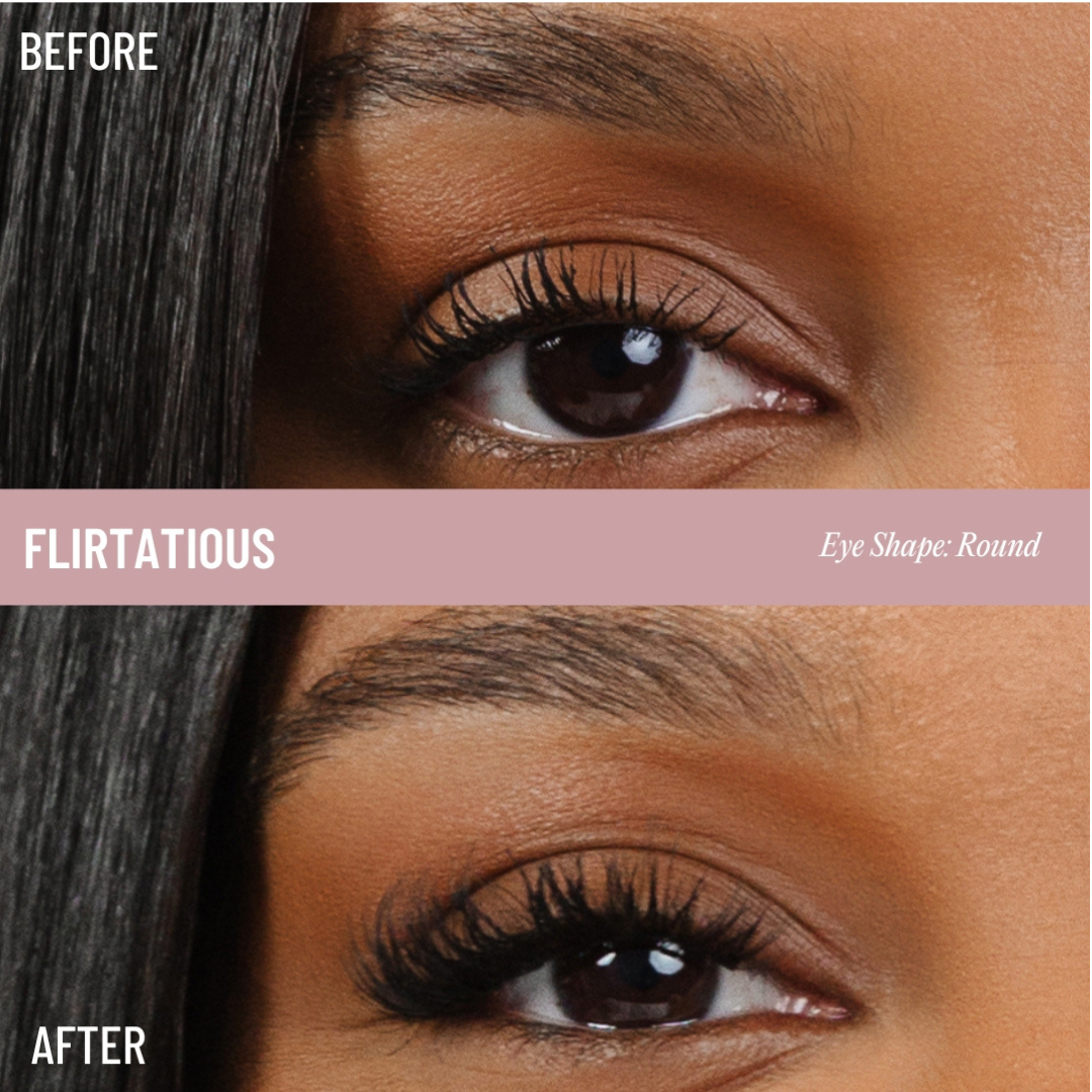 Uplifted Pre-Glued Lash Clusters