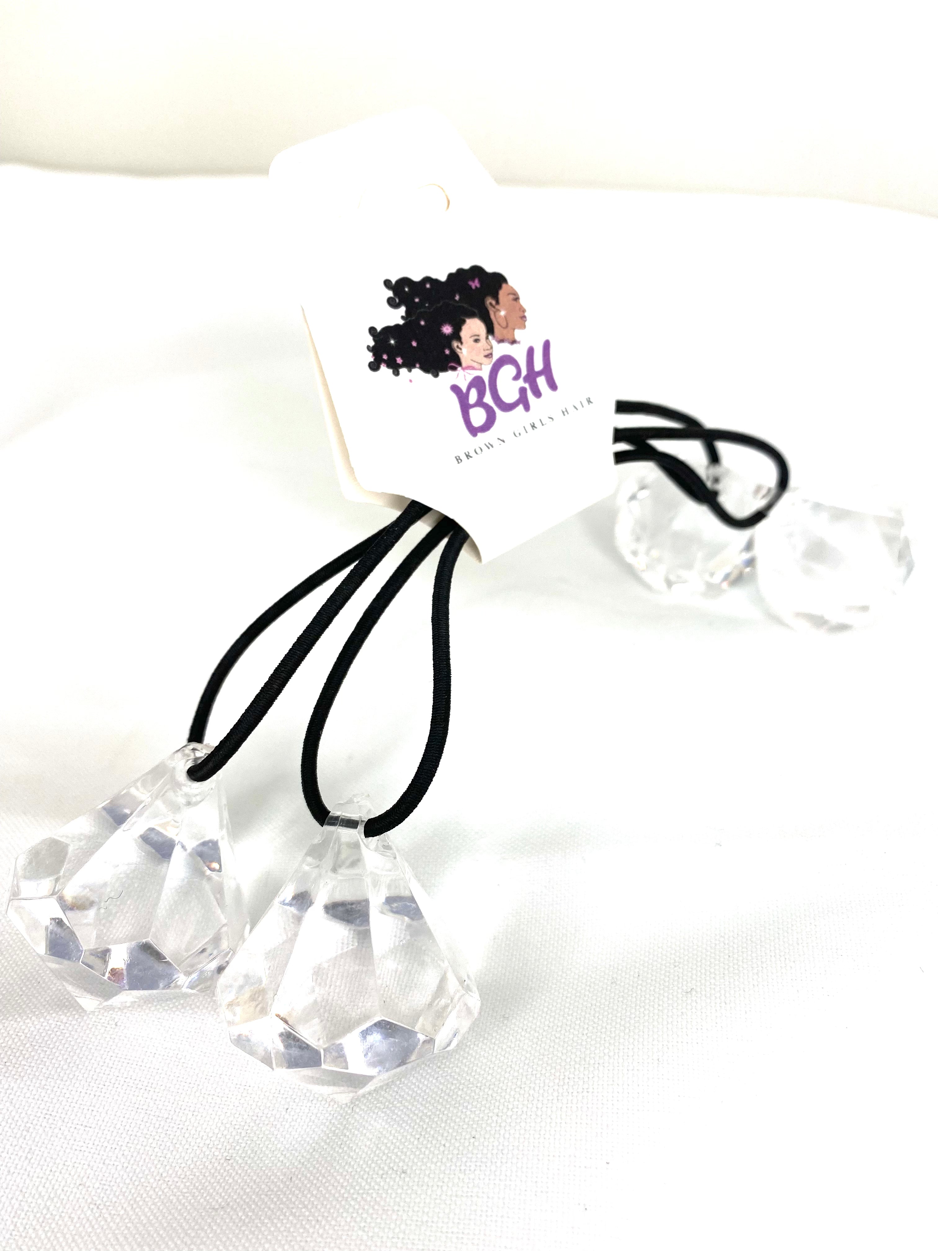Brown Girls Hair® Large GEM Ponytail Holder | Hair Elastics
