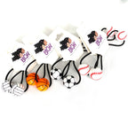 Brown Girls Hair®10Pc Sports PLAIN BUNDLE | Hair Accessories | Bobbles | Ballies (5 Sets)