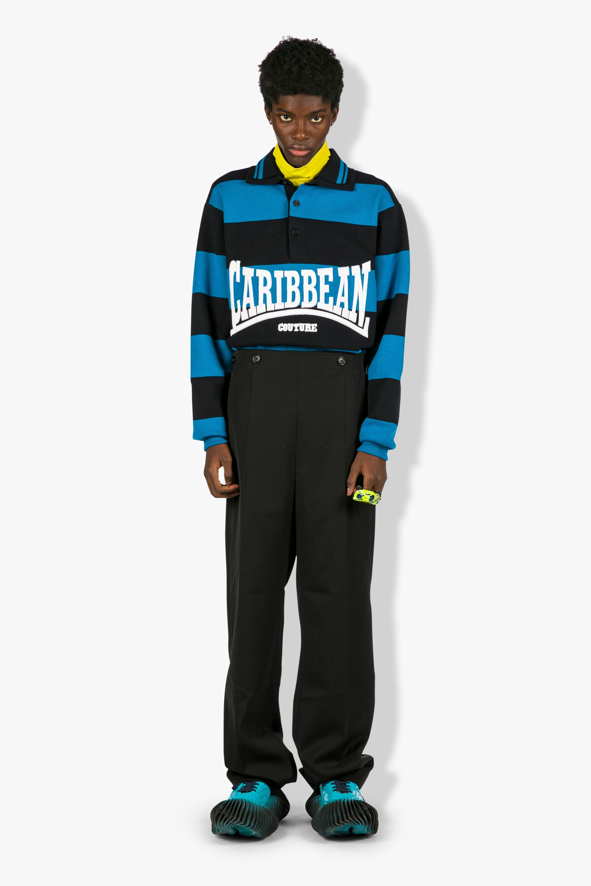 Button Down Front Trousers