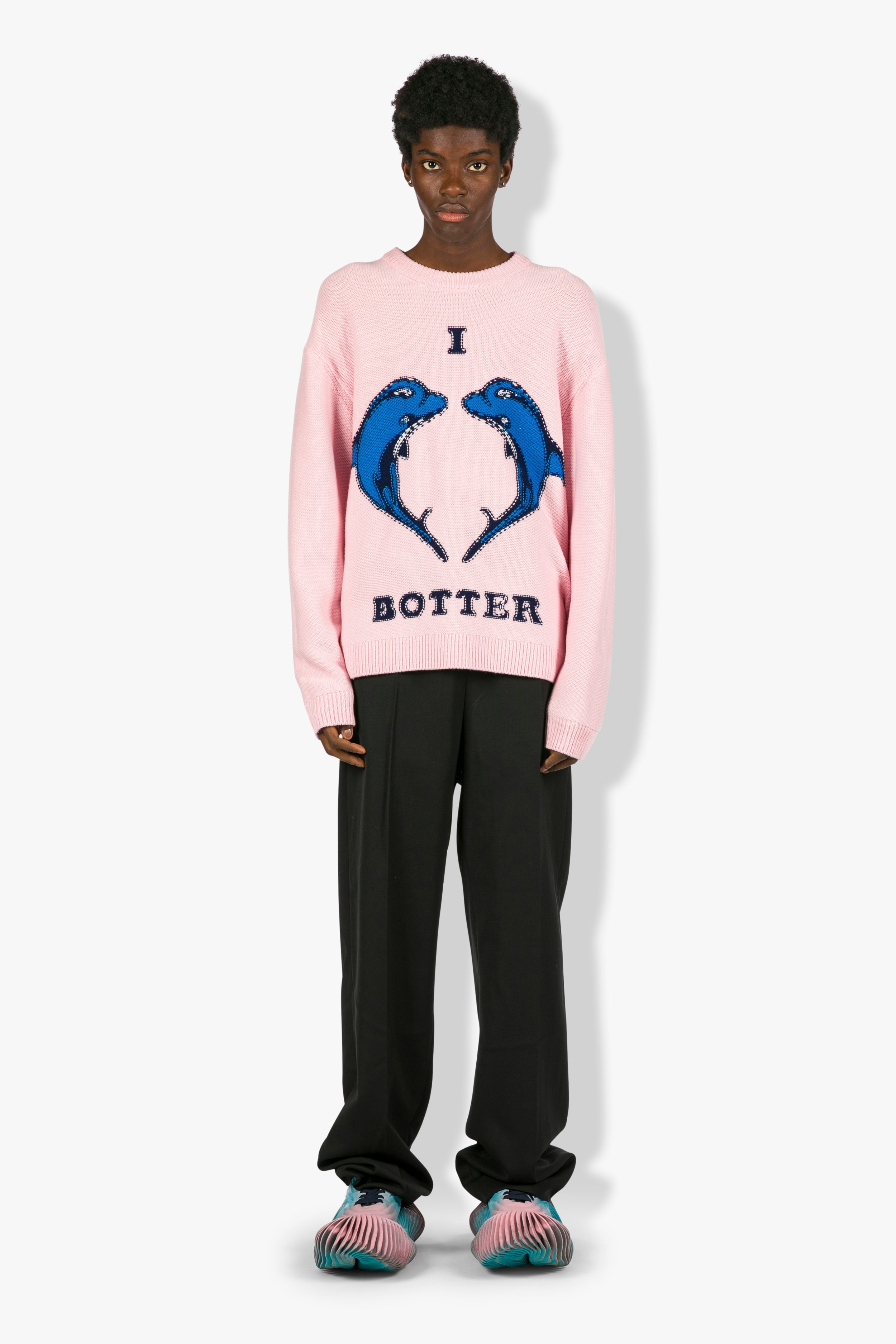 Dolphin Knitted Cashmere Blend Sweater