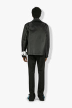 Slim Fit Trouser With Zip Up Slit In Hem Black