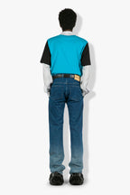 Button Down Front Denim Trousers