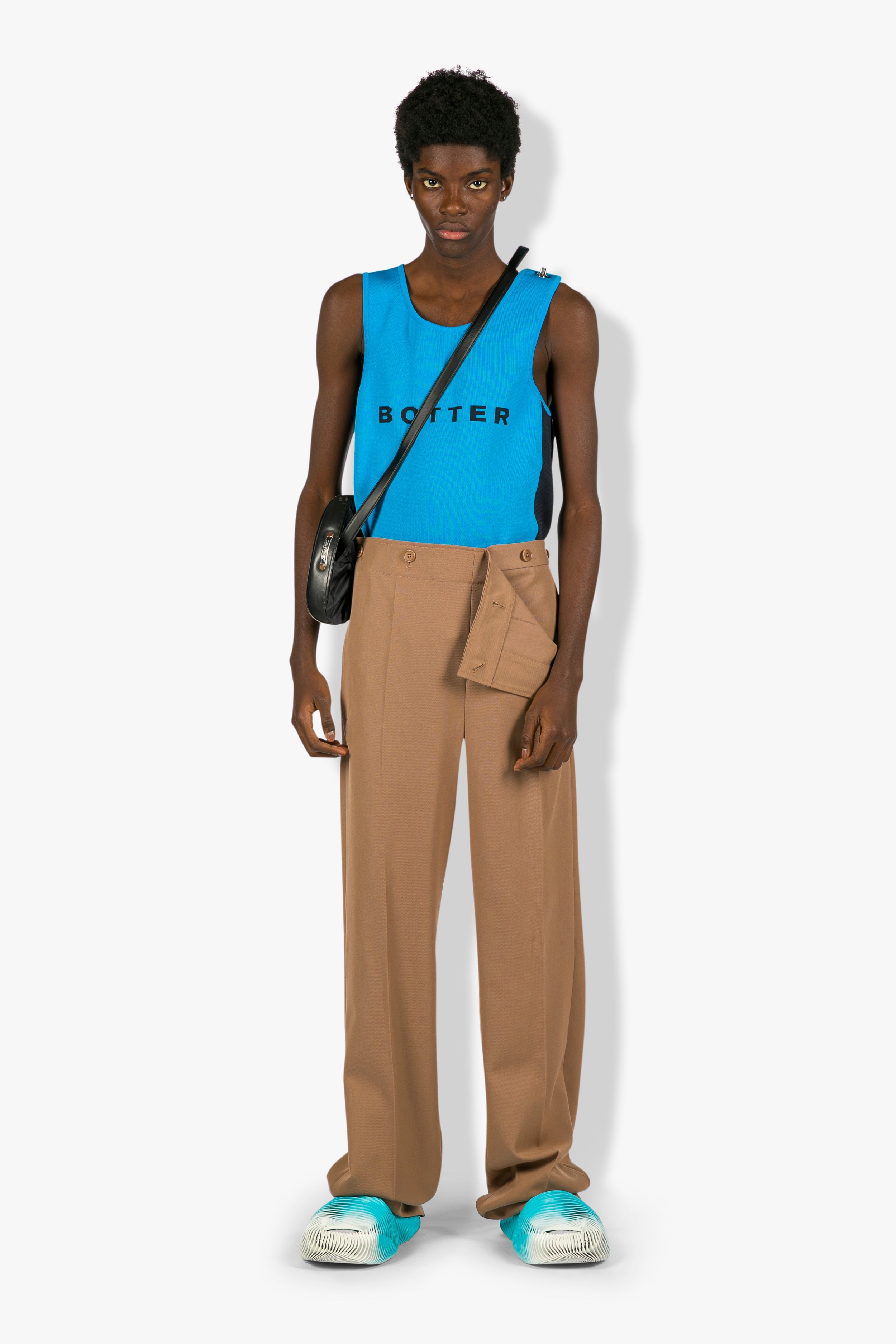 Button Down Front Trousers