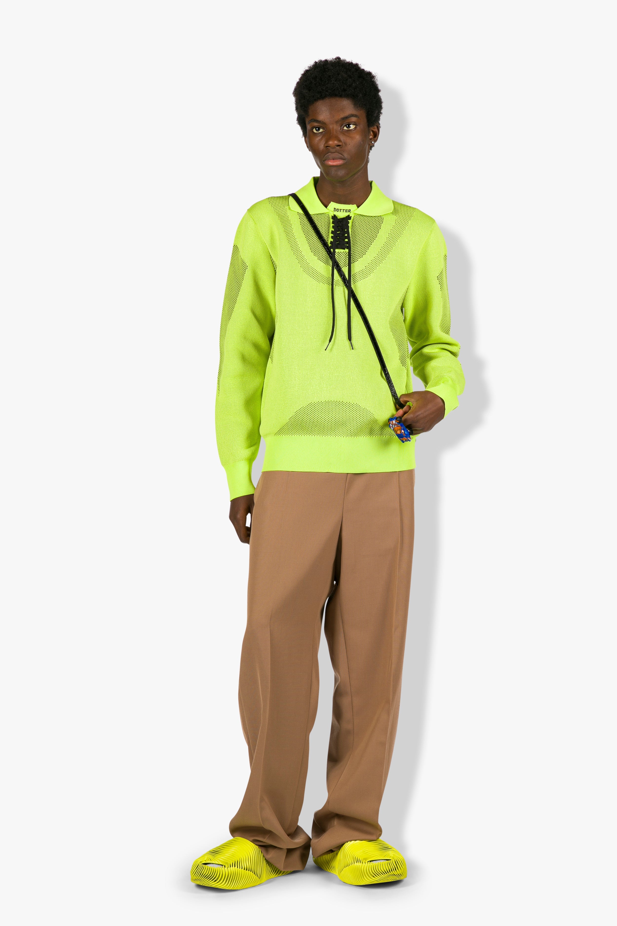 Sneaker Upper Polo Long Sleeve Lime