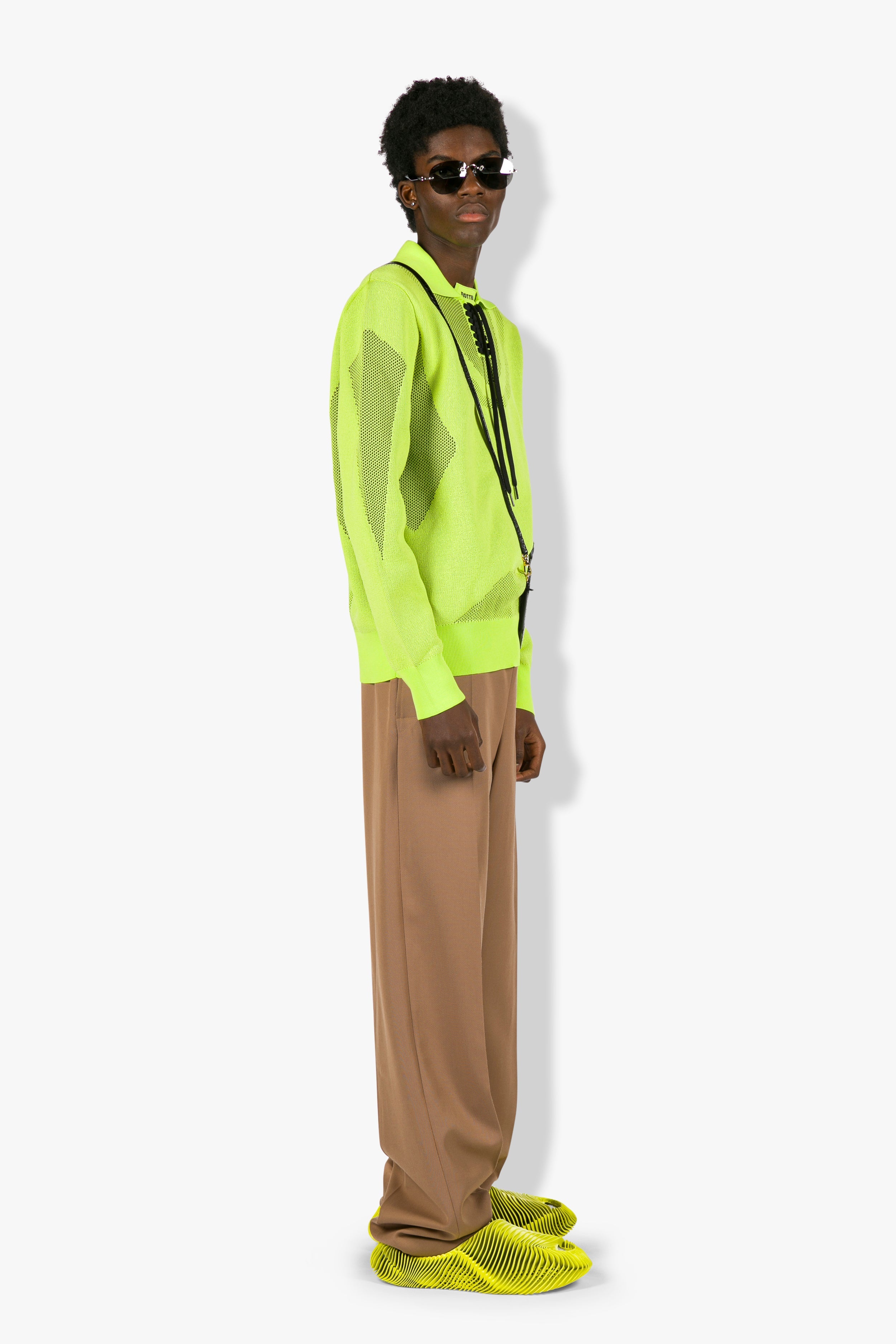 Sneaker Upper Polo Long Sleeve Lime