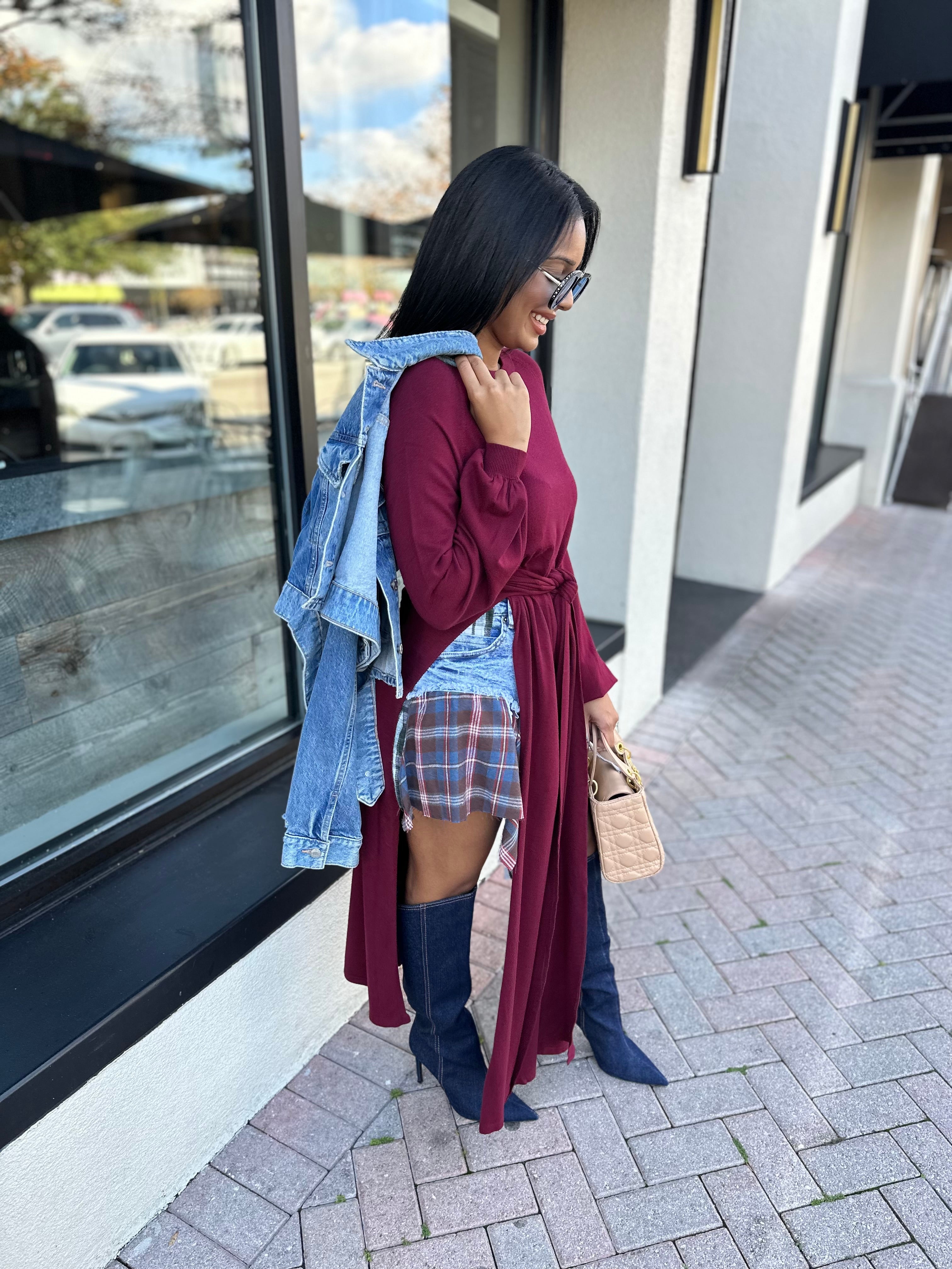 Right Vibes Burgundy