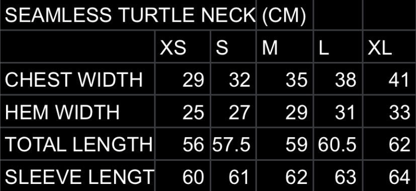 Seamless Logo Turtleneck (Black)