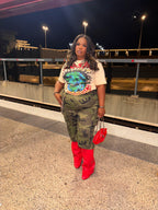 VK Camo Cargo Jorts w Chain