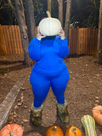 VK Classic Blue Turtleneck Set