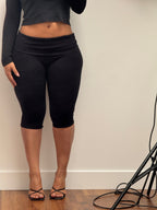 The Cotton Tummy Control Capri (gray)