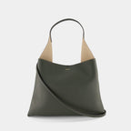 TOTE CLARE LARGE - PEBBLE GRAIN - DEEP MOSS