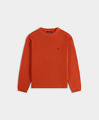 Red Clay Crochet Sweater