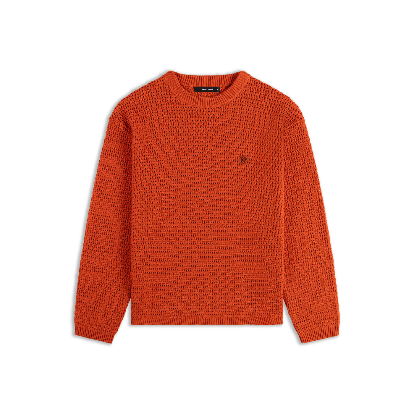 Red Clay Crochet Sweater