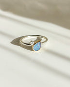 CALLISTO// opal + diamond orbit ring