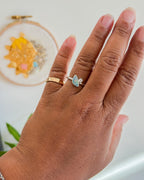 CALLISTO// opal + diamond orbit ring