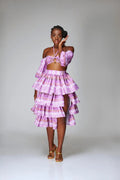 Vibrant African-Inspired Tiered Skirt