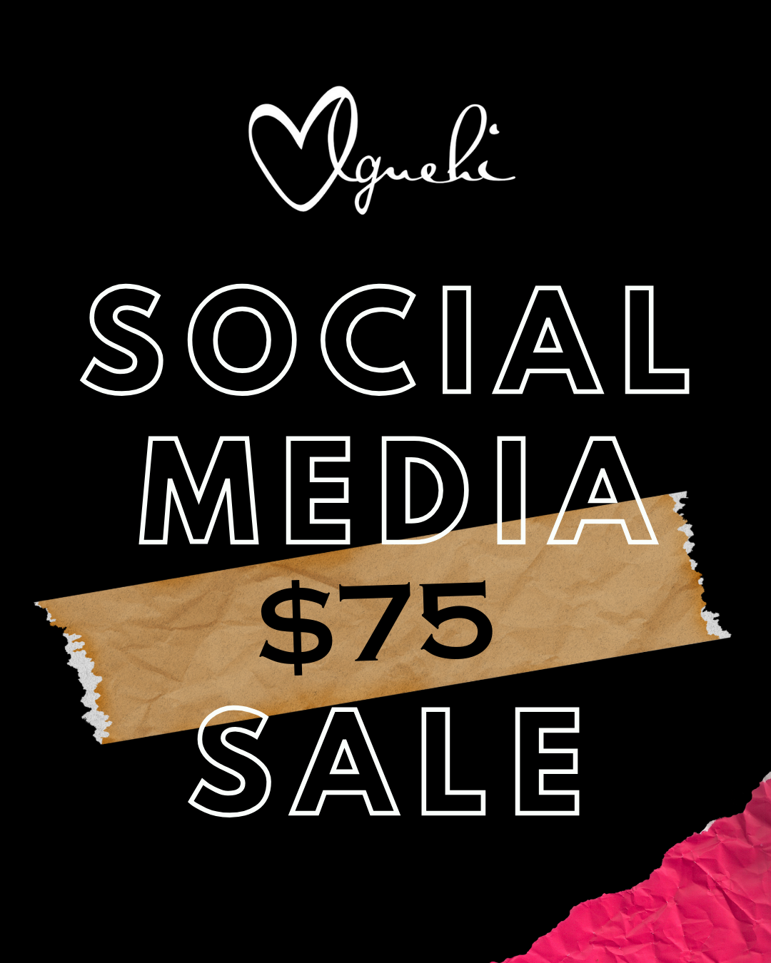 $75 Social Media Sale