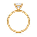 Three-Carat Cushion Brilliant Cut Diamond Solitaire Engagement Ring