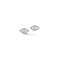 14kt Diamond Evil Eye Studs