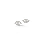 14kt Diamond Evil Eye Studs