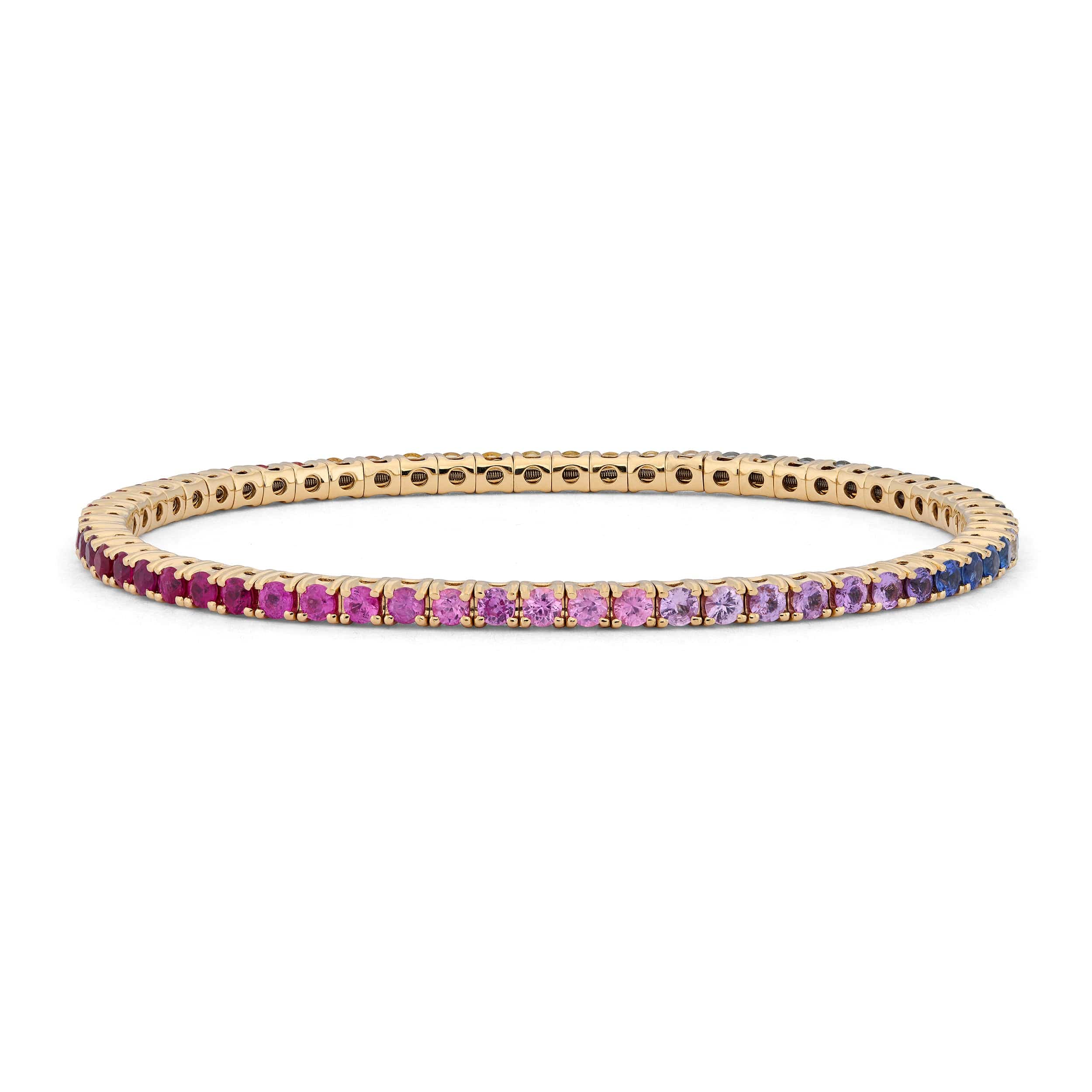 Sapphire Rainbow Flex Bracelet