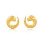 Large Seaswept Swirl Shell Earrings