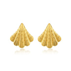 Mini Coastal Curve Shell Earrings