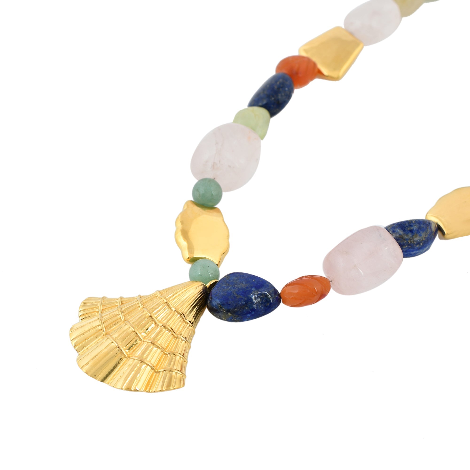 Gold Tide Shell Necklace
