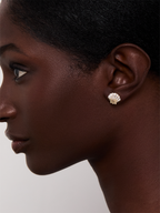 14kt Diamond Venus Shell Studs