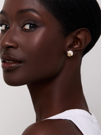 14kt Diamond Venus Shell Studs