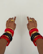 LUMÉ BANGLE - RUBY LUCITE