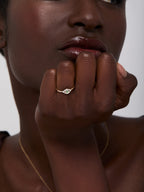 14kt Emerald Evil Eye Ring