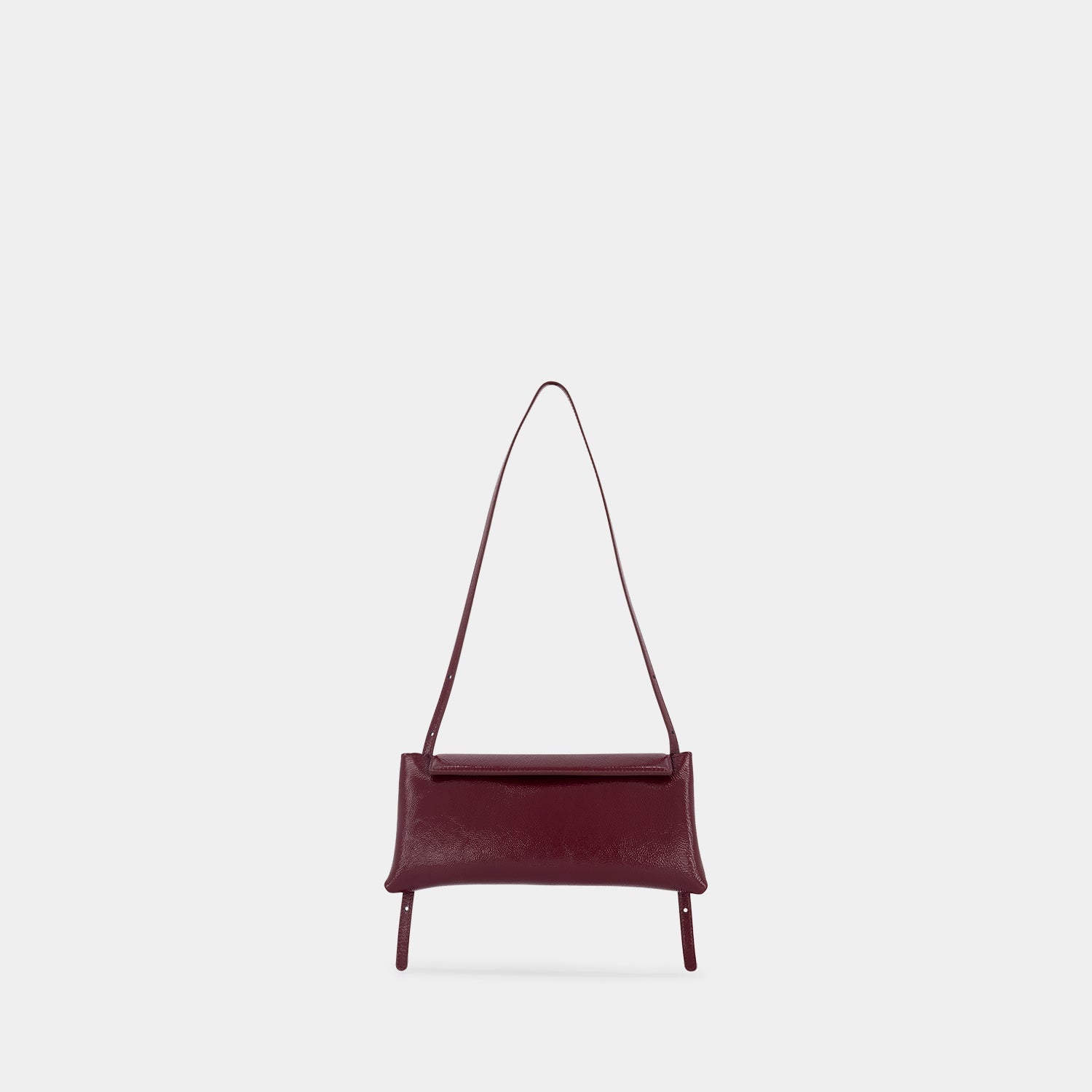 ELIEZE CLUTCH - NAPPA LAK - BURGUNDY