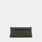 ELIEZE CLUTCH - PEBBLE GRAIN - DEEP MOSS