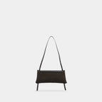 ELIEZE CLUTCH - SUEDE SOFT CALF - EBONY