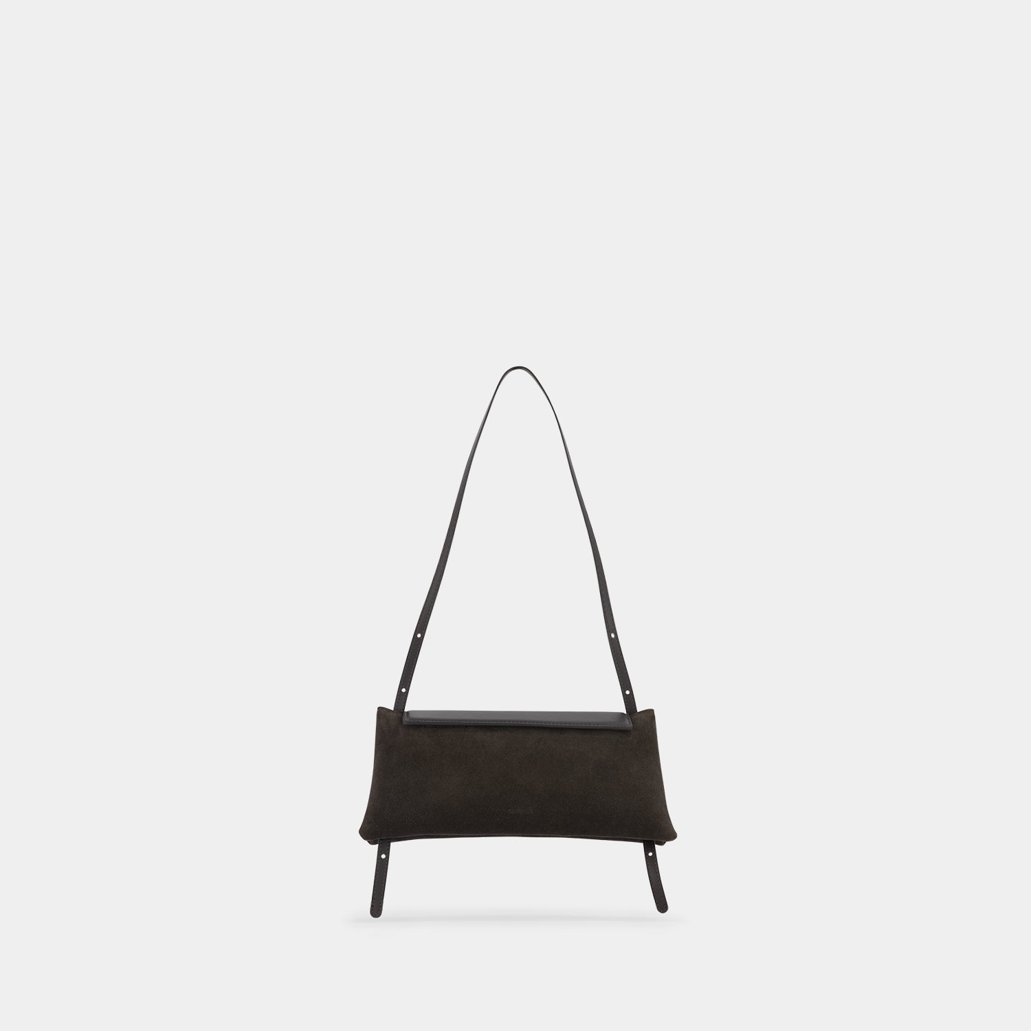ELIEZE CLUTCH - SUEDE SOFT CALF - EBONY