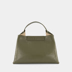ELIEZE MEDIUM - NAPPA LAK - KHAKI GLOSS