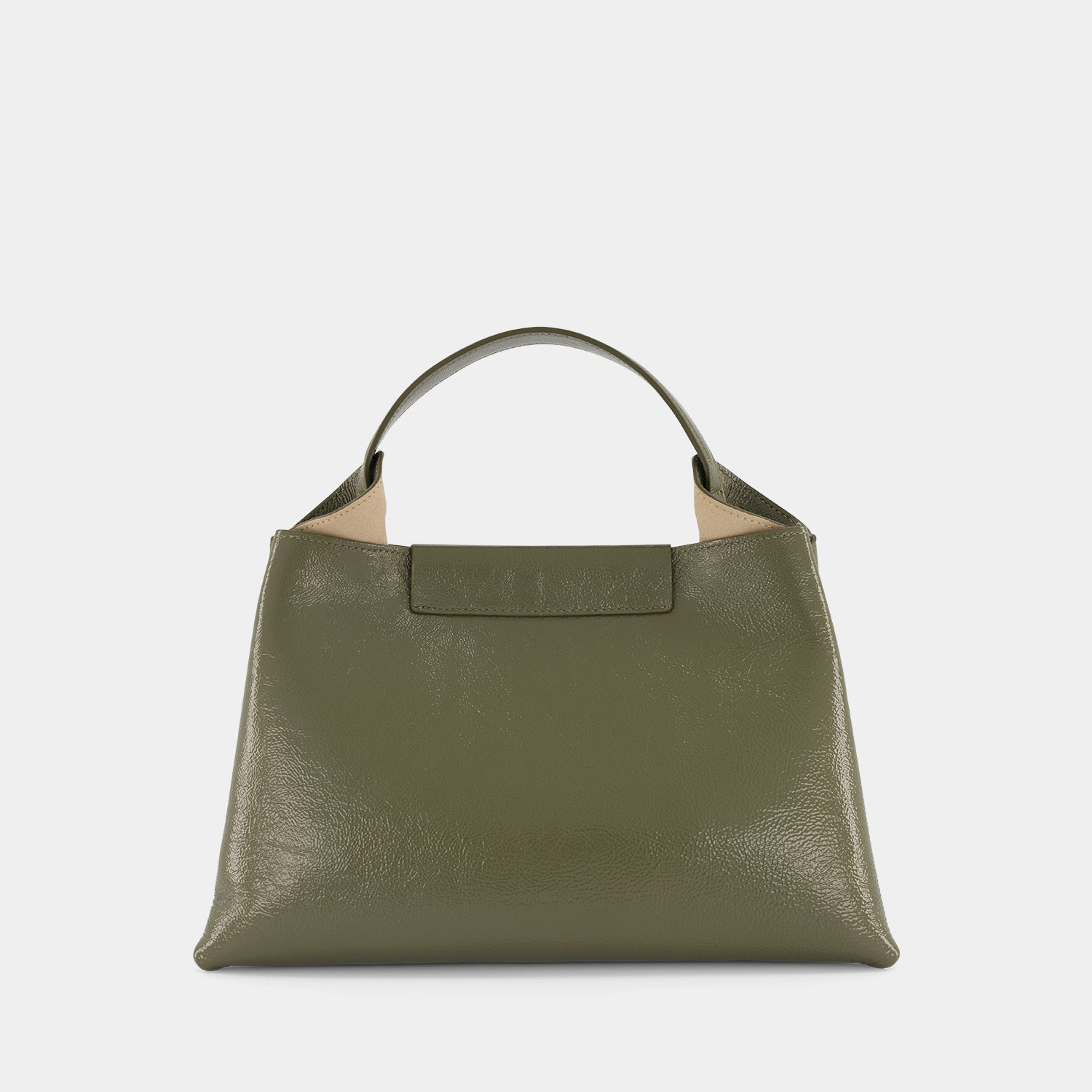 ELIEZE MEDIUM - NAPPA LAK - KHAKI GLOSS