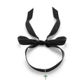 14kt Emerald and Diamond Cross Velvet Choker