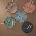 Bamboo Spoon and Fork Set (Muted Pink)