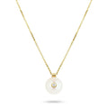 Everly Necklace, White Pearl