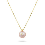 Everly Necklace, Pink Pearl