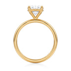 Three-Carat Oval Brilliant Diamond Solitaire Engagement Ring