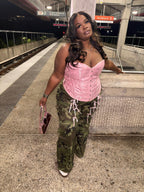 VK Pink Ribbon Cargo Pants