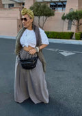 Very Wide Leg Pants (Gray)
