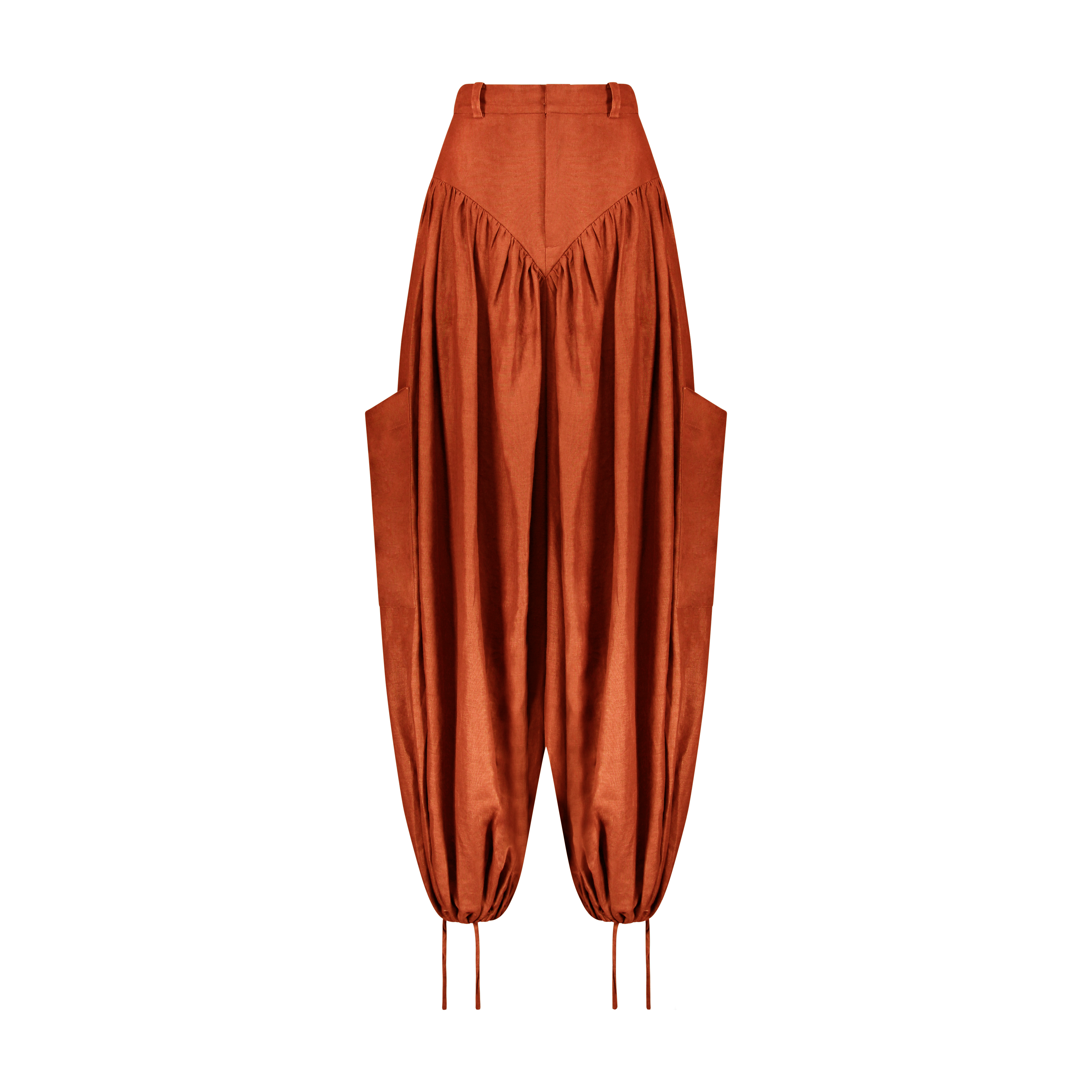 Fiery Orange Cargo Panty Pant (MADE TO ORDER)