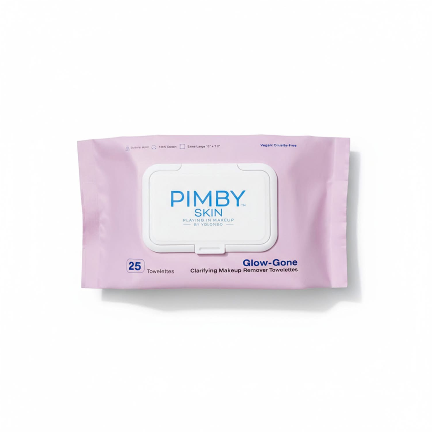 Glow-Gone Clarifying Makeup Removing Towelettes-acne prone skin