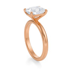 Three-Carat Cushion Brilliant Cut Diamond Solitaire Engagement Ring